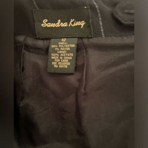 SANDRA KING women black pencil skirt/size 12 - Picture 4 of 4